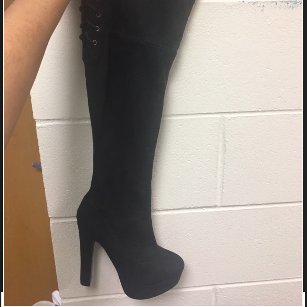 Knee-High Black Boots